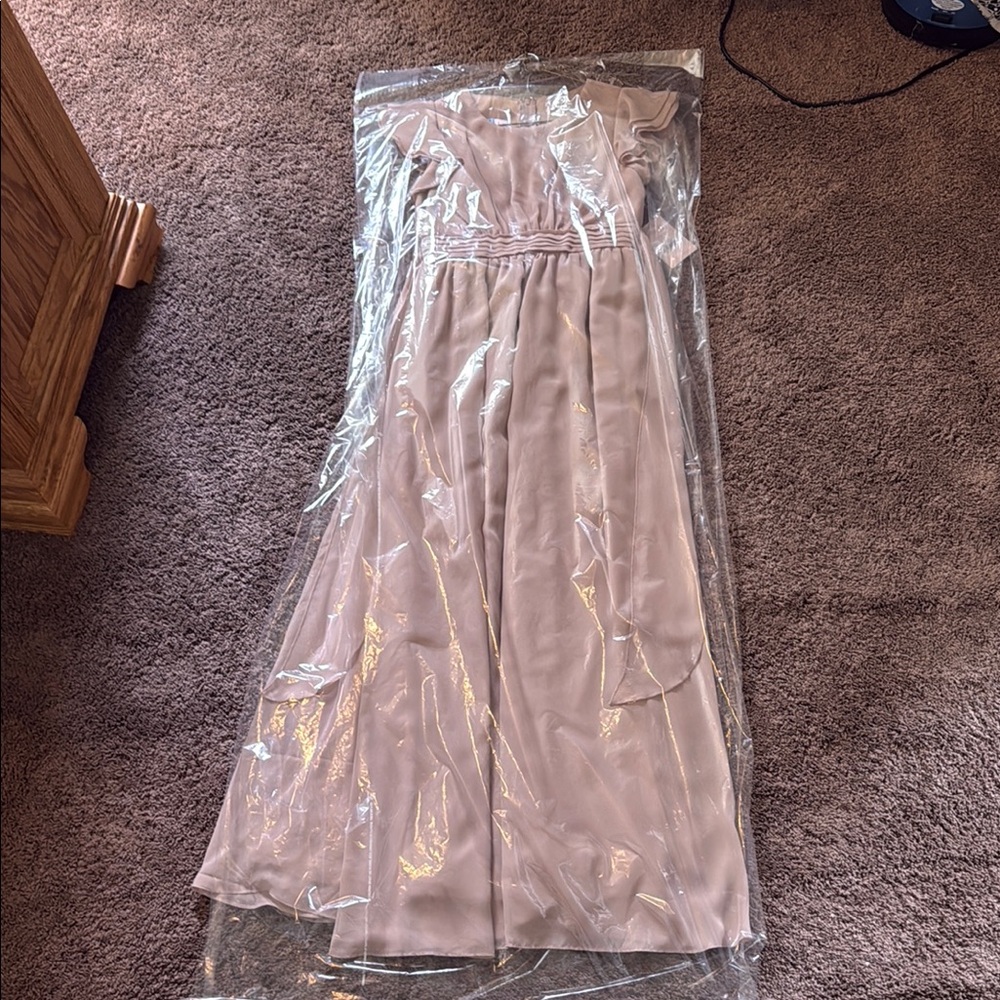Birdy Grey Junior Bridesmaid Formal Dress in Taupe